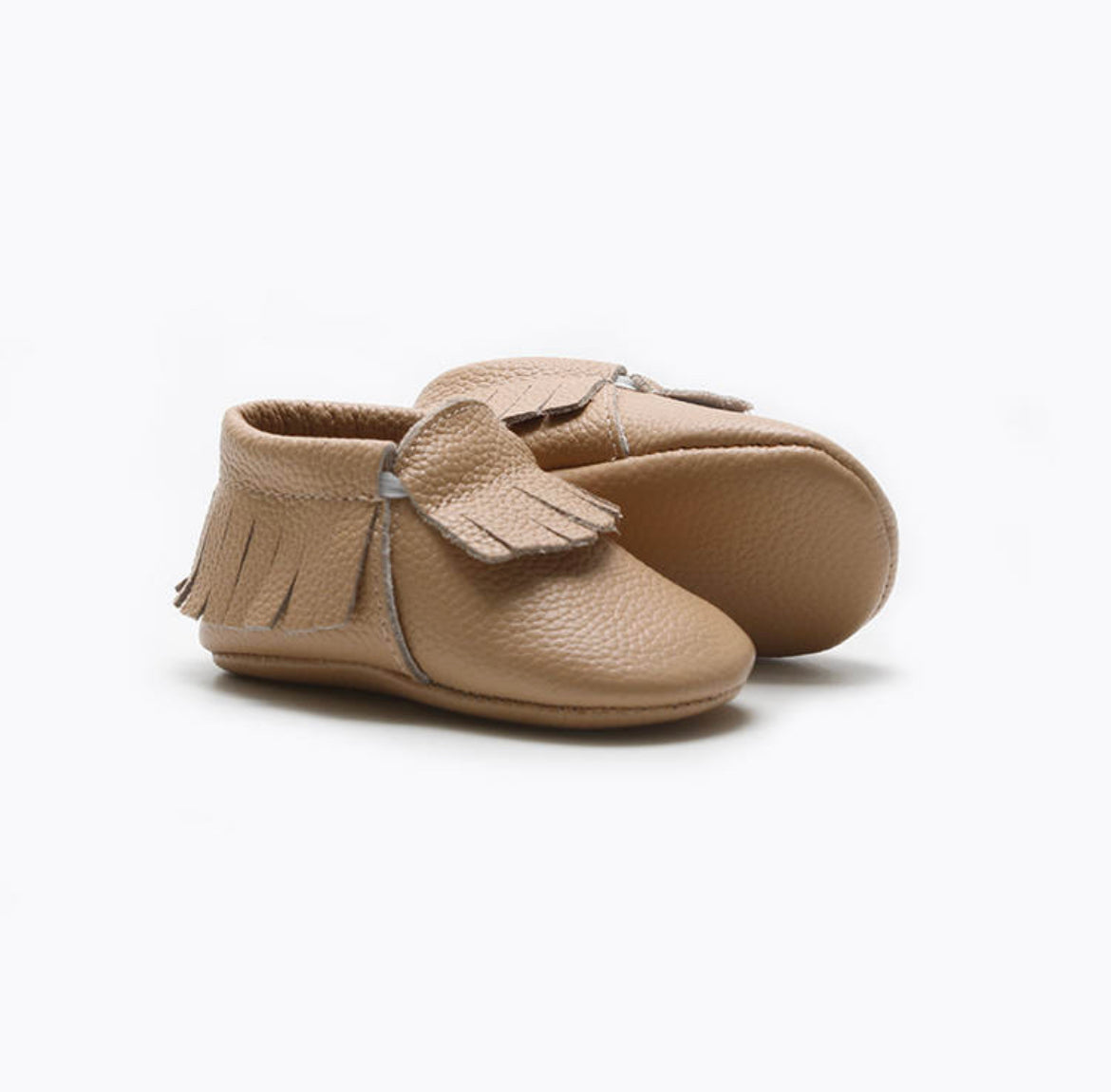 Genuine Leather baby moccasins