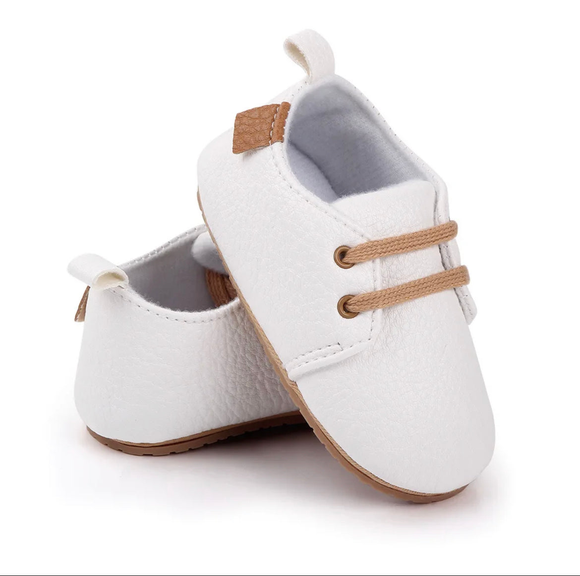 Leather Baby shoe with laces